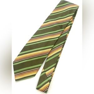 Ermenegildo Zegna Men's Diagonal Stripe Silk Necktie